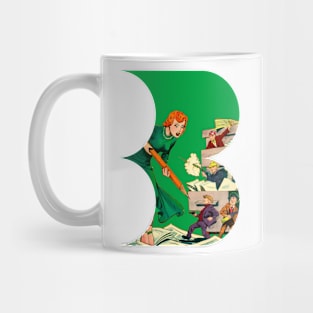 Women Red Green Retro Vintage Comic Old Fantasy Scifi Popart Funny Mug